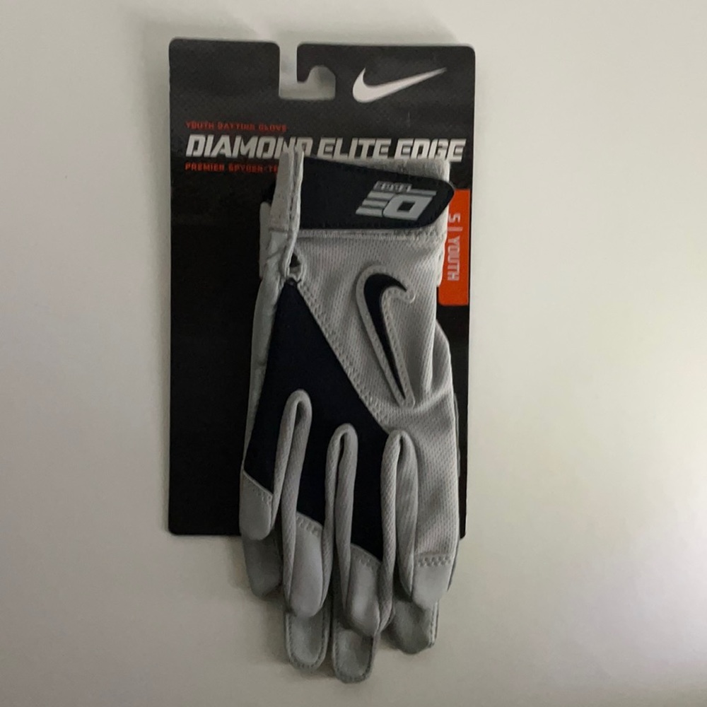 Nike Diamond Elite Edge Baseball Batting Gloves.Youth Large.